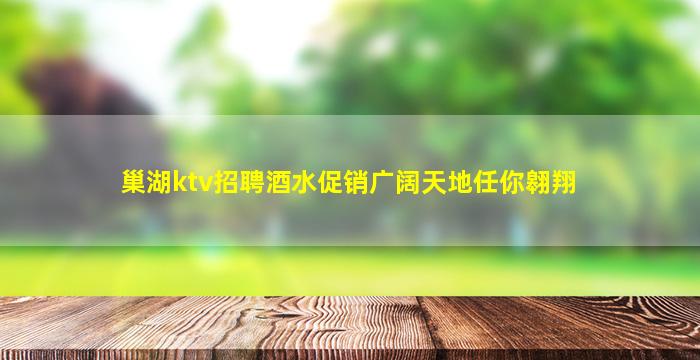 巢湖ktv招聘酒水促销广阔天地任你翱翔